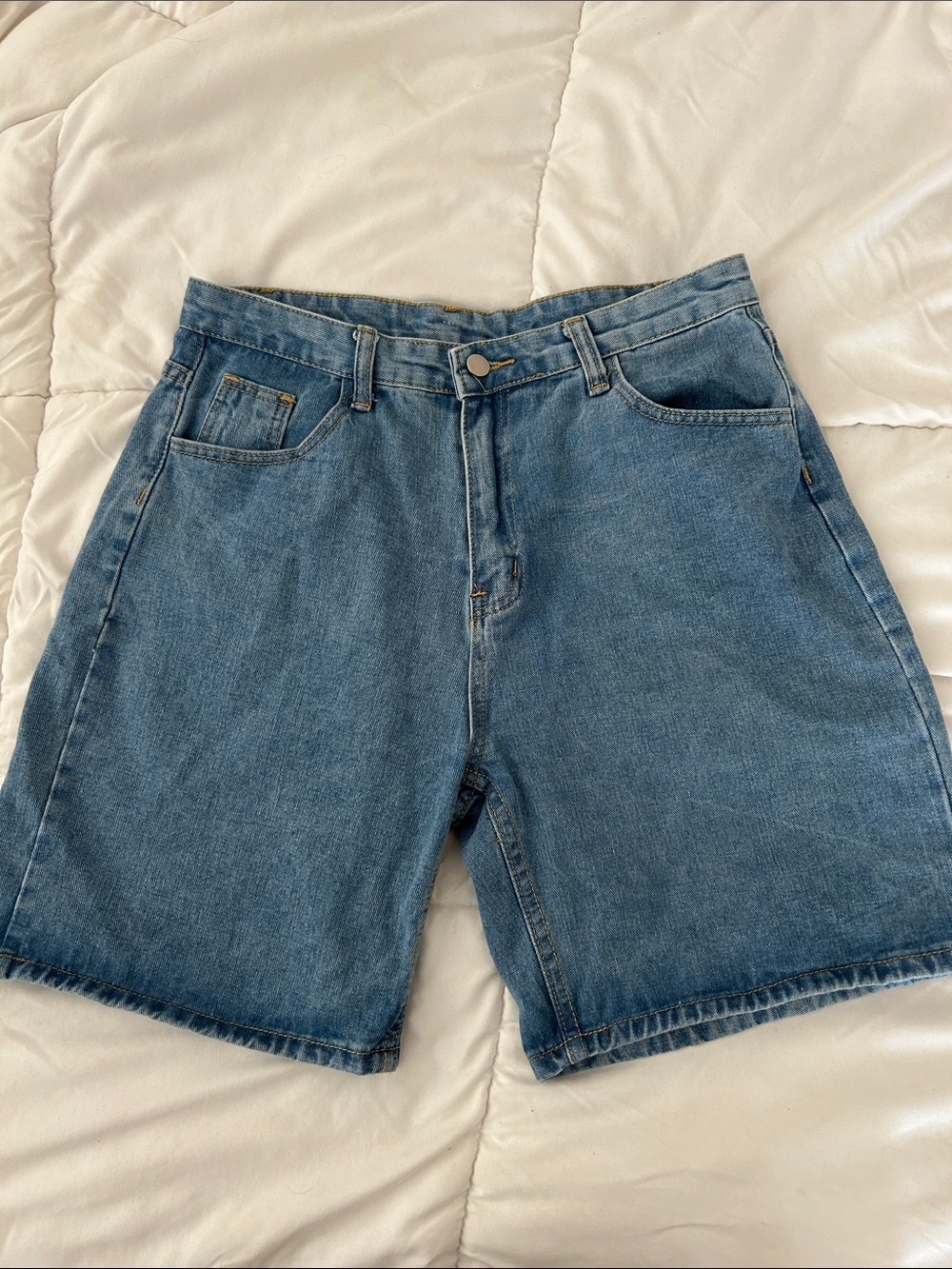 SHEIN women Classic Denim Shorts - Blue